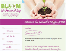 Tablet Screenshot of bloomkindercoaching.nl